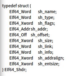 section header entry